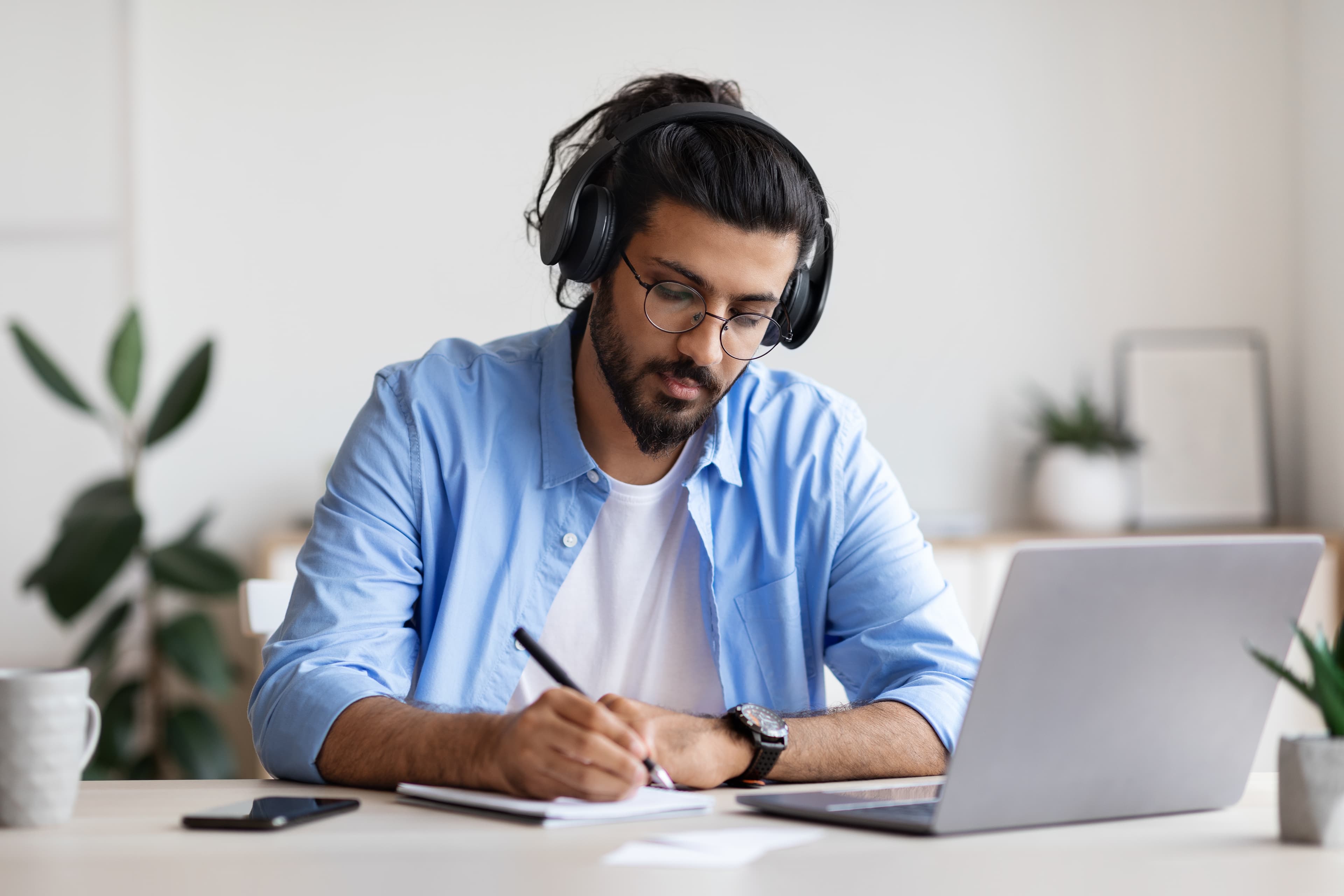 Man working in the home office