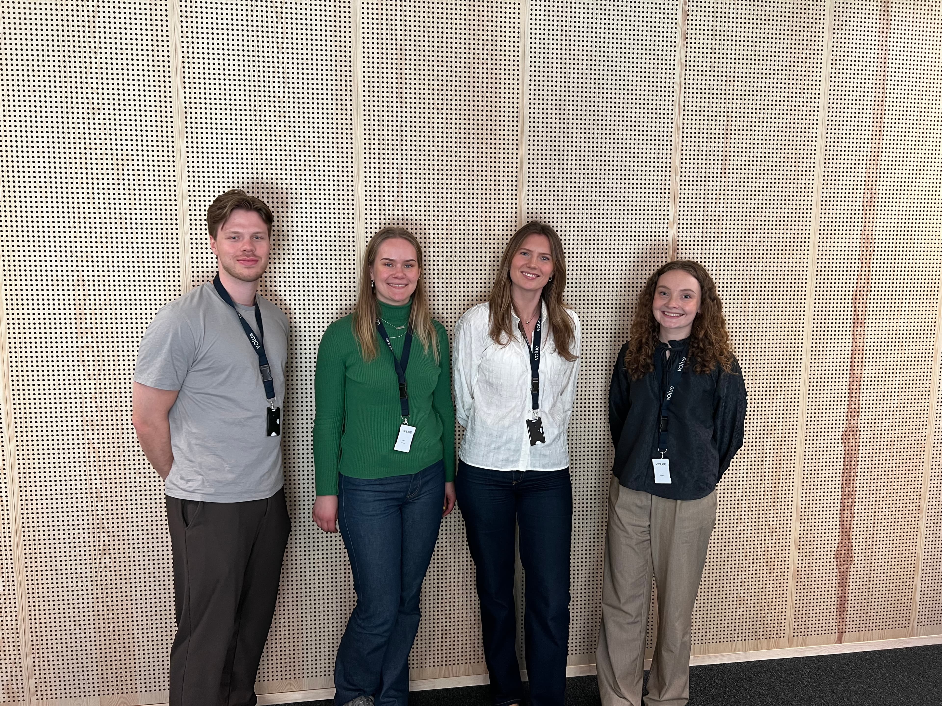 Volue's 2024 interns in the Trondheim office